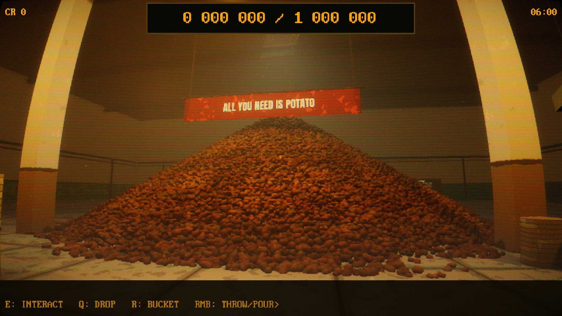 『1,000,000 POTATOES』Steamストアページが公開。“100万個”のジャガイモをひたすら剥き続けるホラーゲーム_001