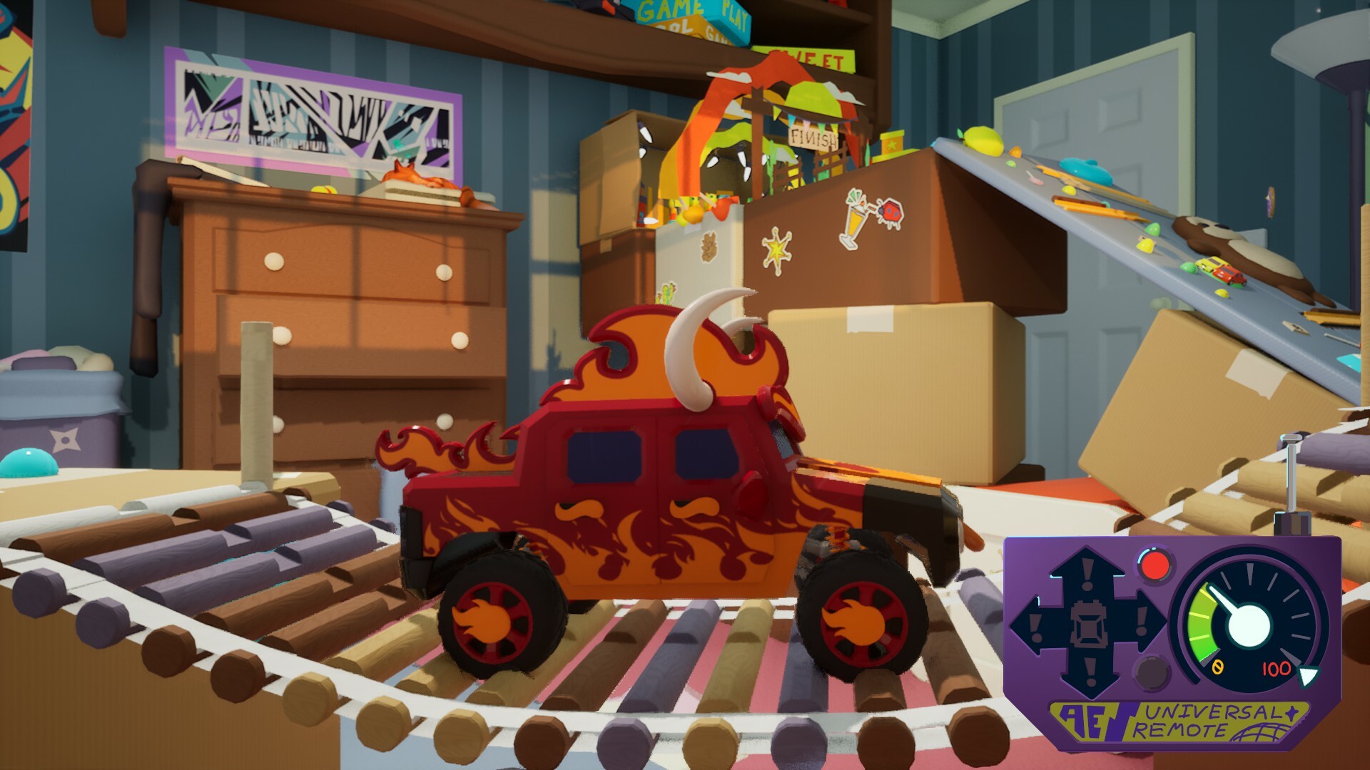『Obstacle Overdrive』10月3日に配信決定。ラジコンカーを操作しておもちゃだらけのコースに挑むゲーム_005