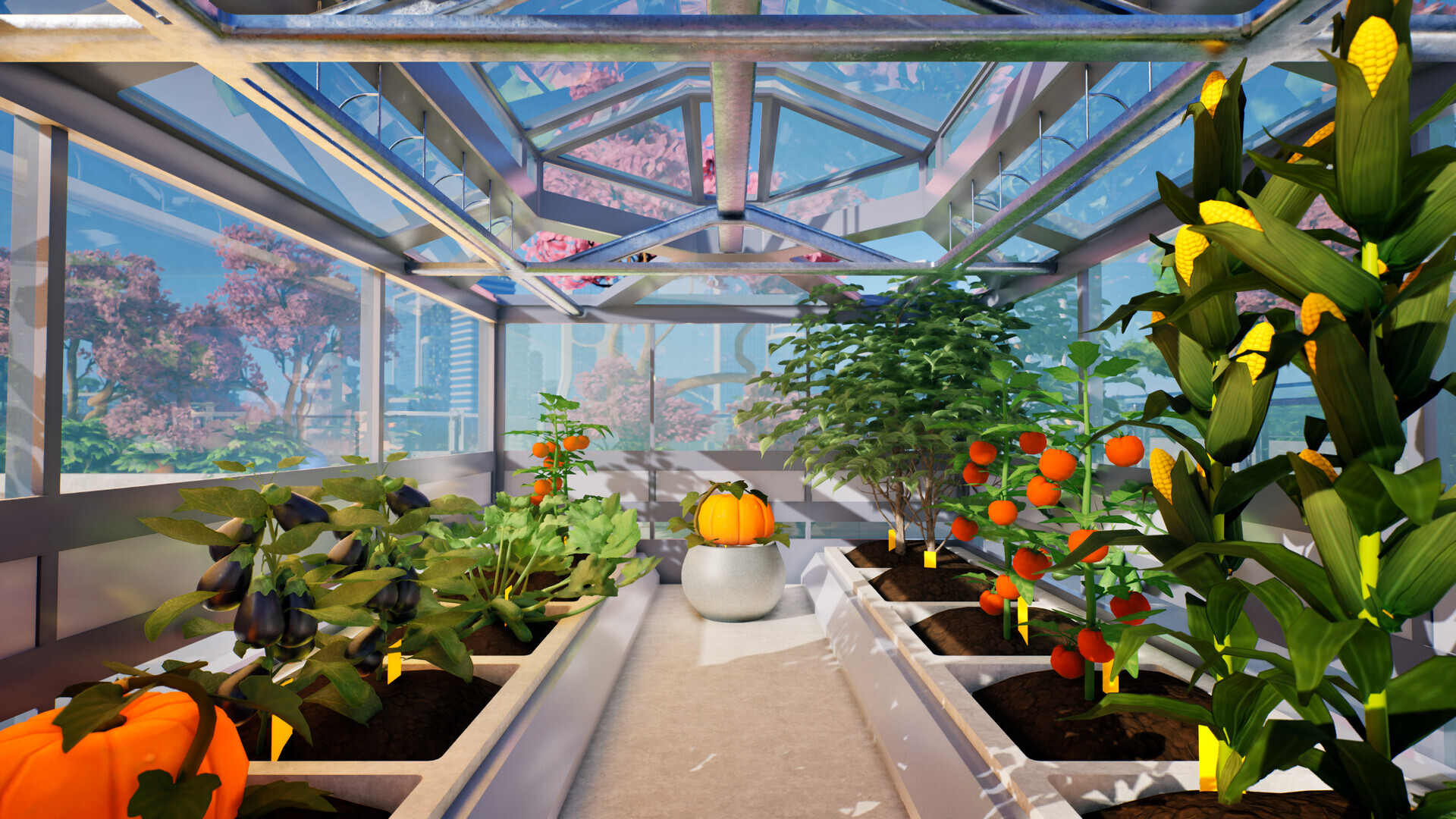 未来都市のマンションで植物を育てるゲーム『Tiny Eden』がSteamにて本日発売_002