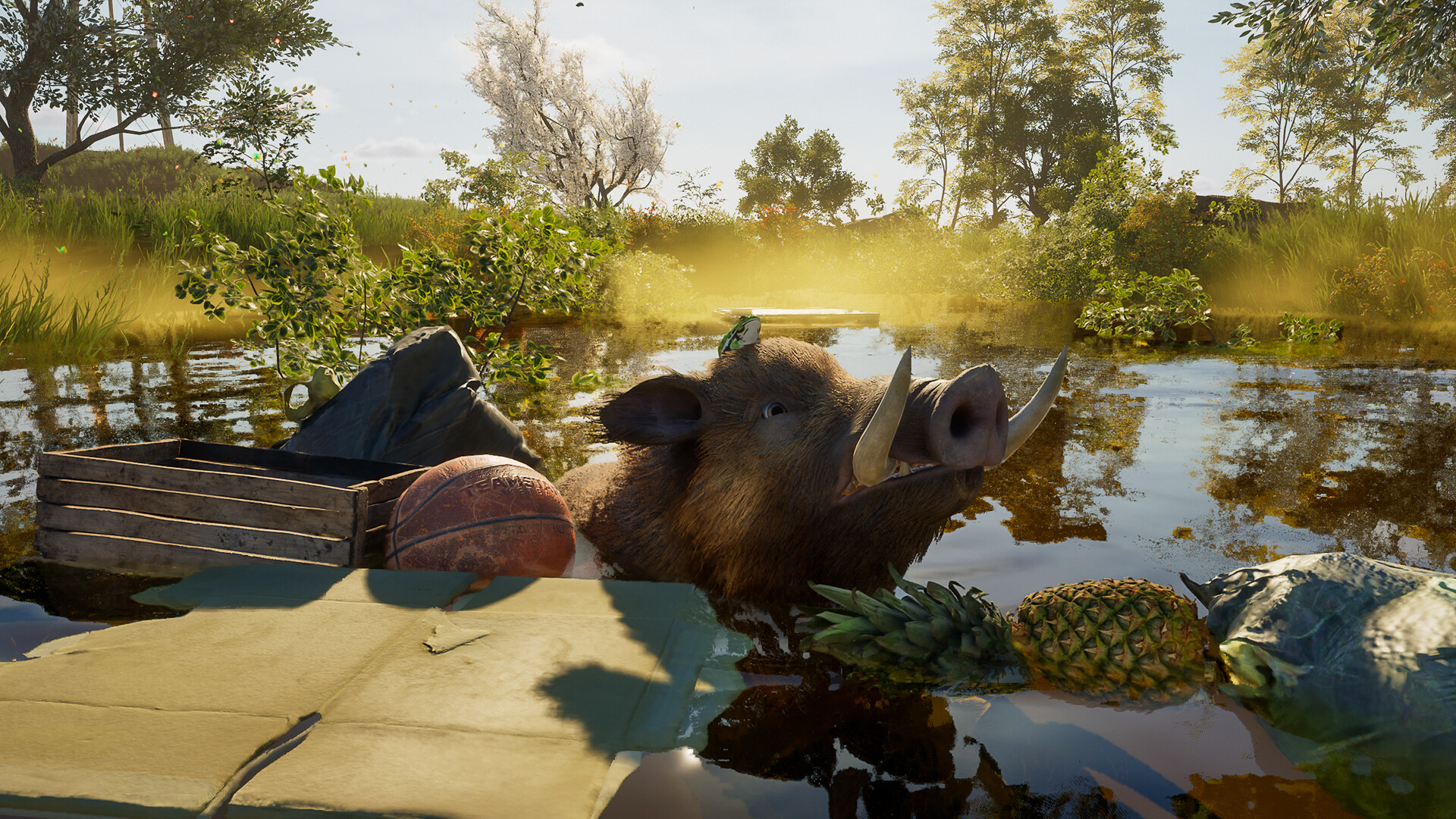 『Wild Terrain』の新ゲームプレイ映像が公開。野生のイノシシになって行方不明になったウリ坊たちを探すゲーム_003