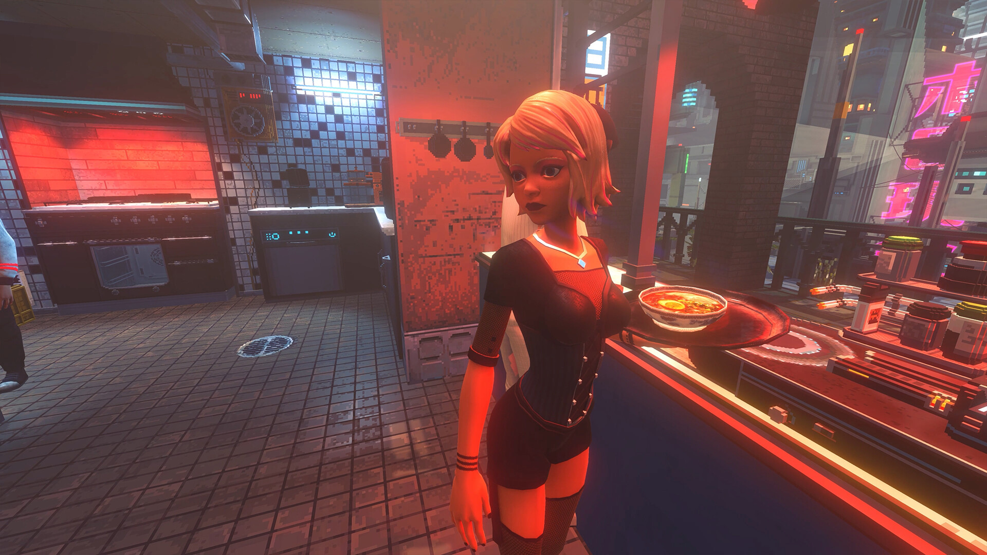 『Nivalis Nights』9月30日にリリース。「サイバーパンク都市」の住人として生活するゲーム
_002