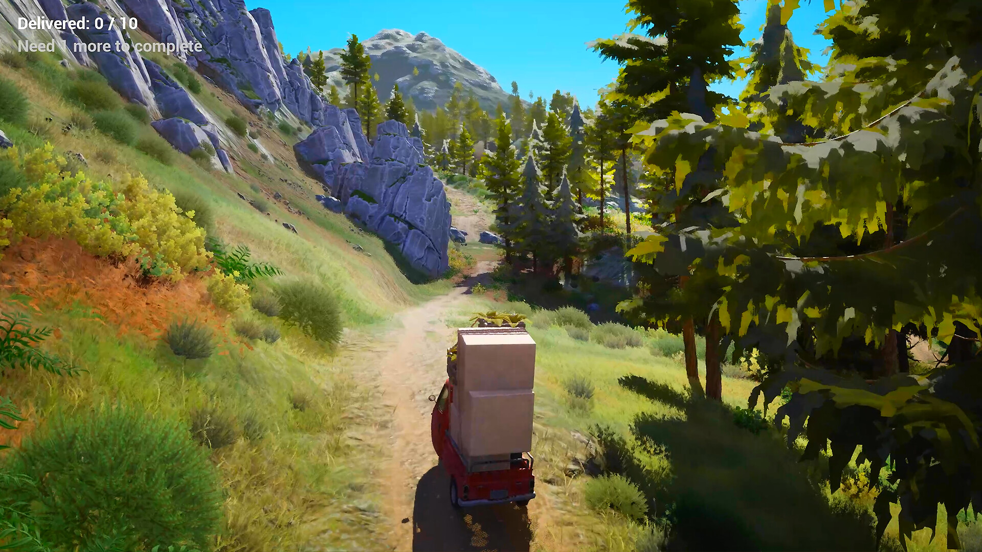トラックで山積みの荷物を届けるゲーム『Pinetrail』Steamストアページが公開中_001