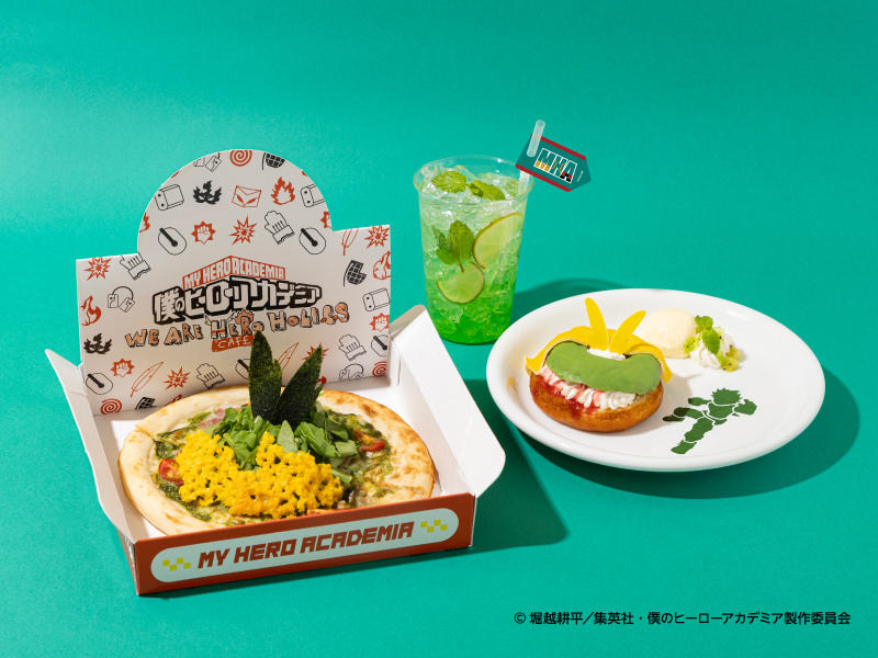 オールマイトのピザがインパクト抜群。『ヒロアカ』コラボカフェが10月16日より開催決定_001