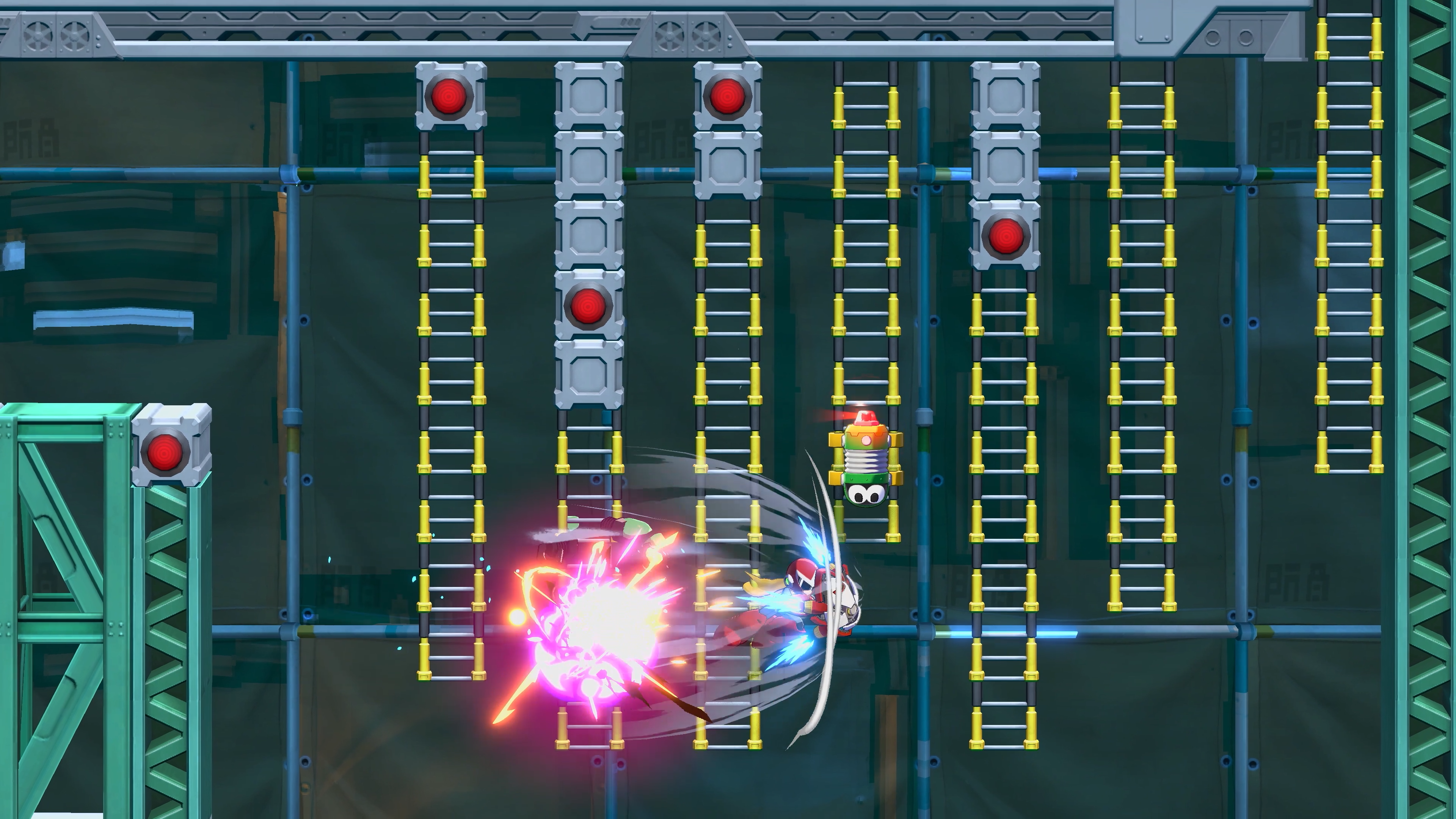 『ロックマン: デュアル オーバーライド』 プレイアブルキャラクター・ブルースのプレイ映像が公開_009