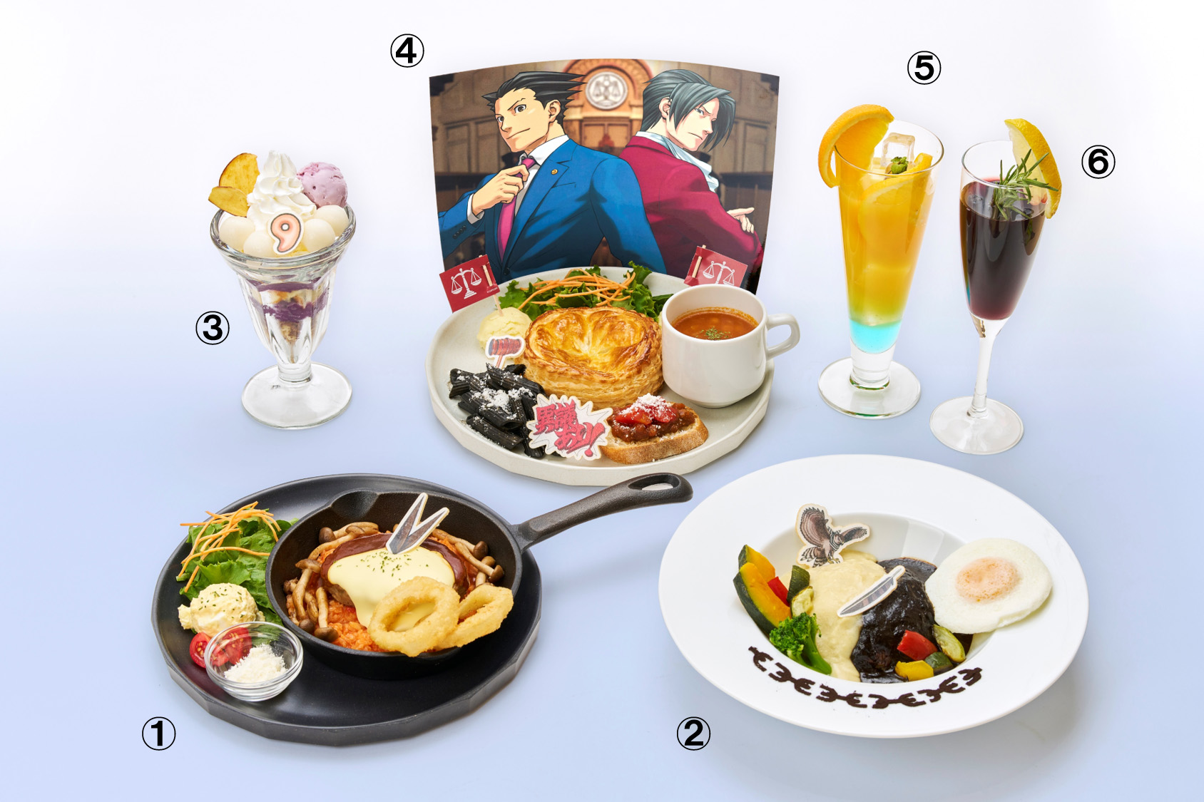 『逆転裁判』シリーズ25周年を記念したコラボカフェのグッズとメニューが公開!10月9日からカプコンカフェ池袋店・梅田店で開催_003