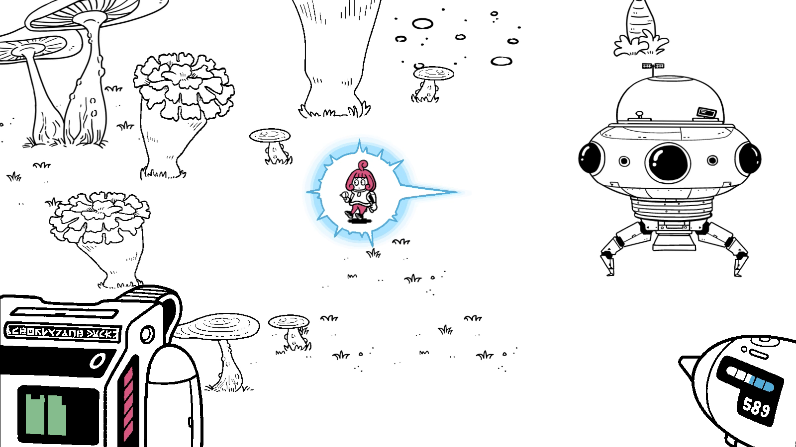 手描きアートで描かれる未知の惑星を探査するゲーム『FANTASTIC JUNCTION』Steamストアページ公開_003