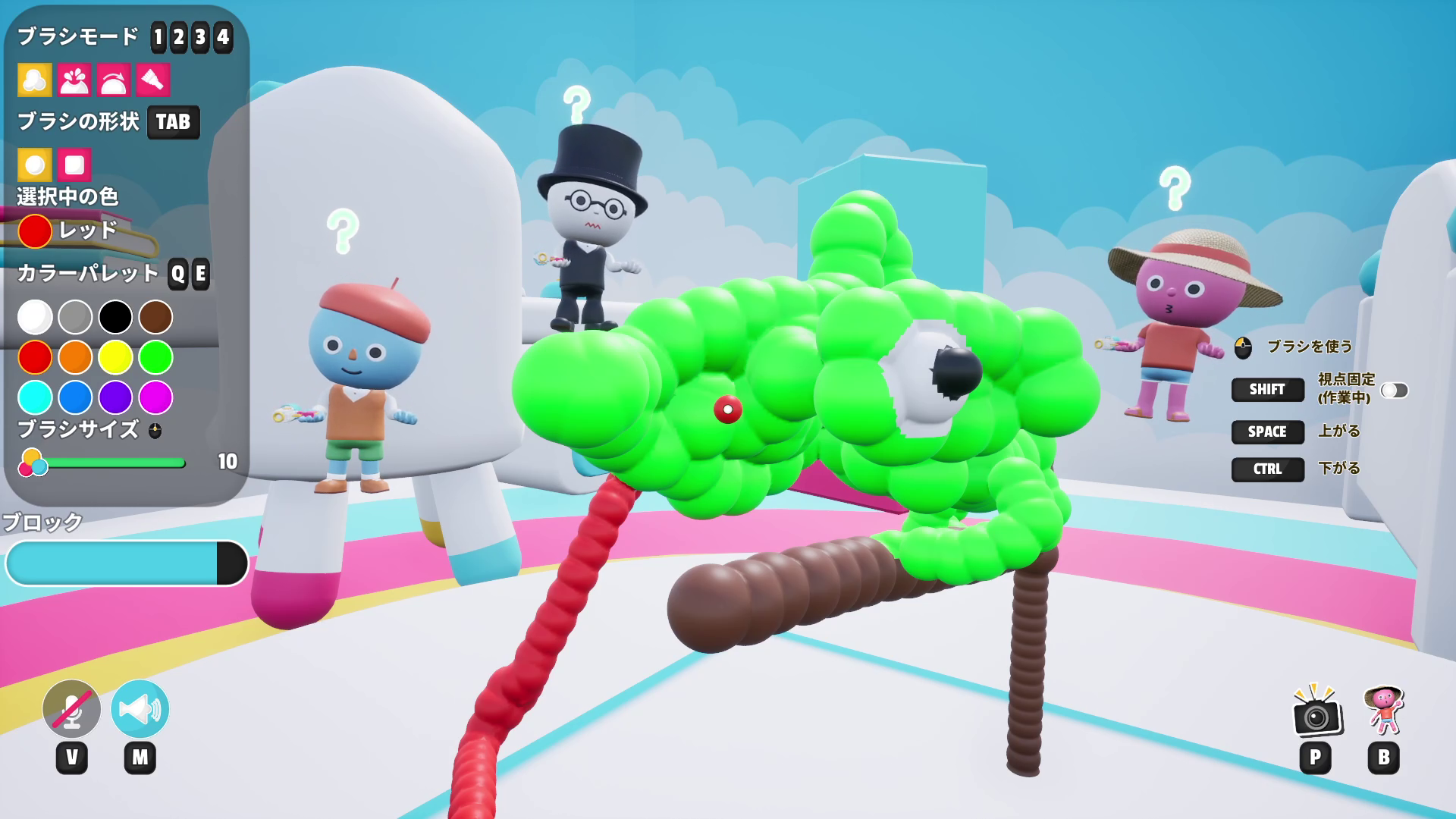 『スーパー画伯』体験版が配信開始。3D立体作品を作って当てるお絵描き最大8人プレイのパーティーゲーム_002