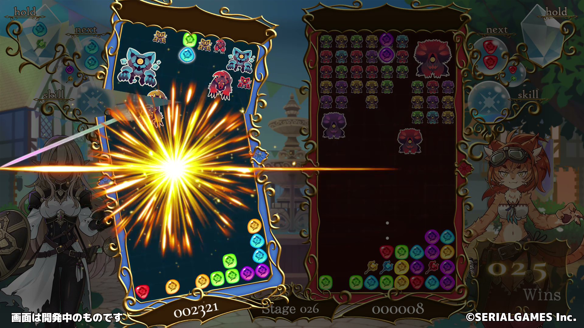 「獣人娘」や「ゾンビっ娘」がクセありスキルで戦う落ち物パズルゲーム『パズまお』10月20日より配信_004