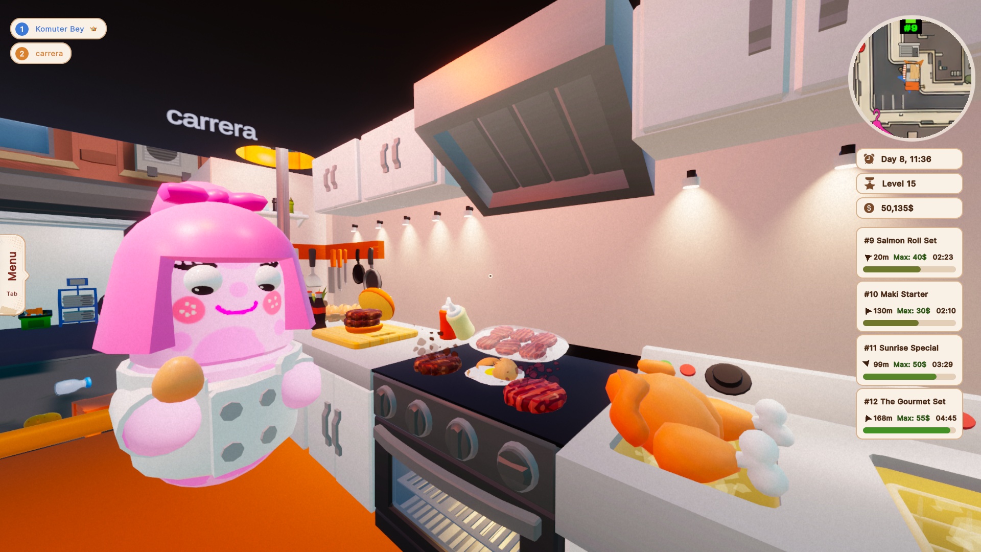 協力型クッキングゲーム『Hot Meals Fast Wheels』の無料プロローグがSteamで配信中_001