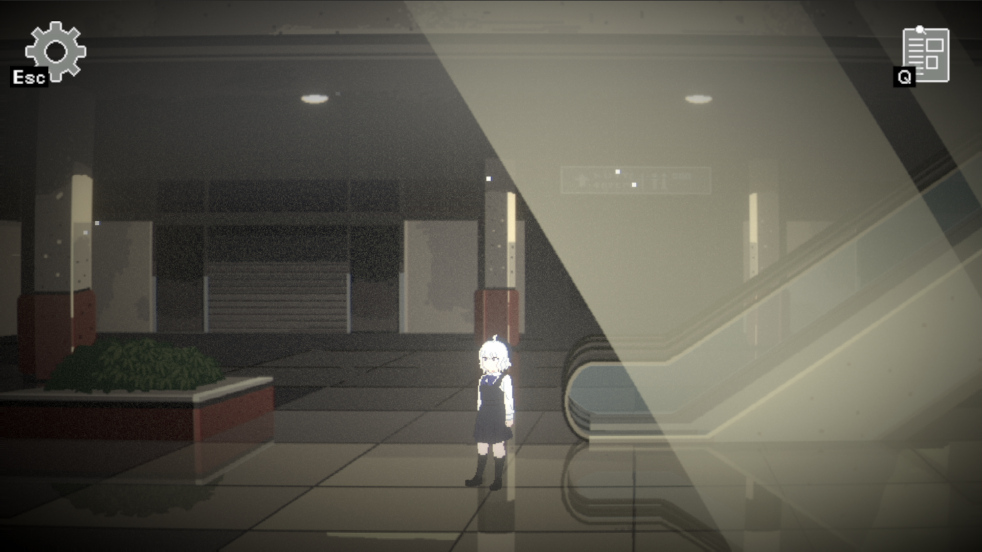 少女たちが無人のショッピングモールを探索するゲーム『エンゼルモール』Steamストアページが公開_001