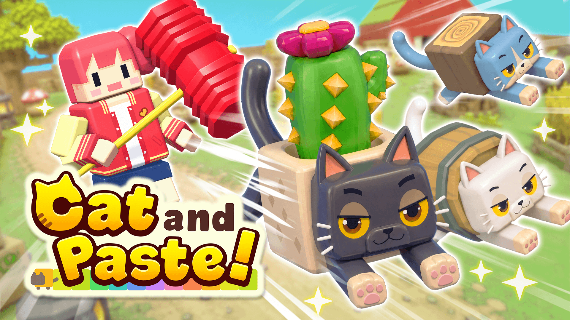 【最大16人】物を“コピペ”して化けるネコのかくれんぼゲーム『Cat and Paste!』がリリース決定_028