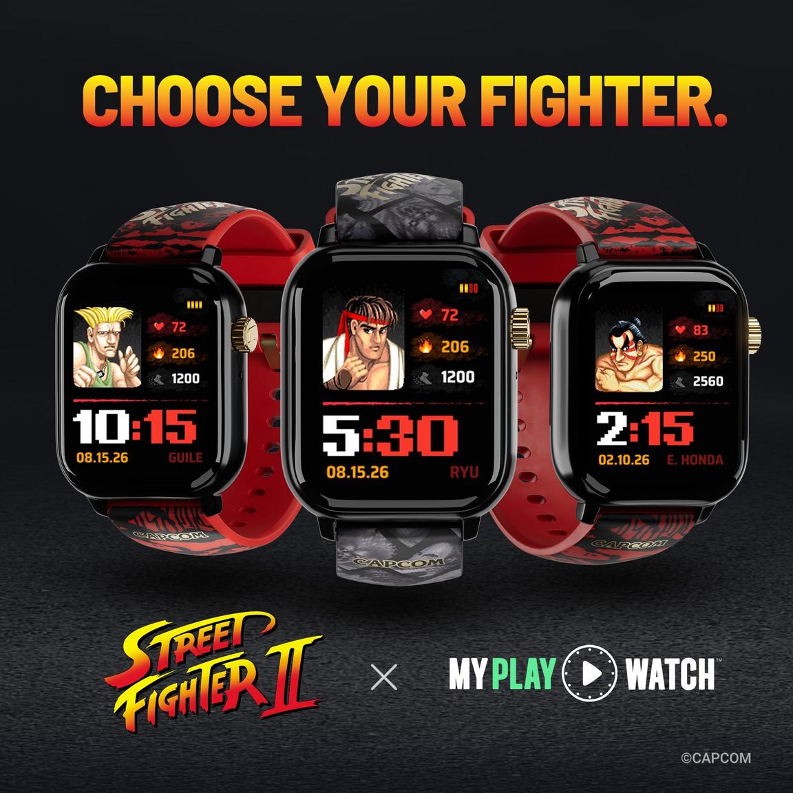 『ストリートファイターII』のオフライン専用「スマートウォッチ」が海外向けに予約受付中。専用に設計されたゲームも遊べちゃう_002