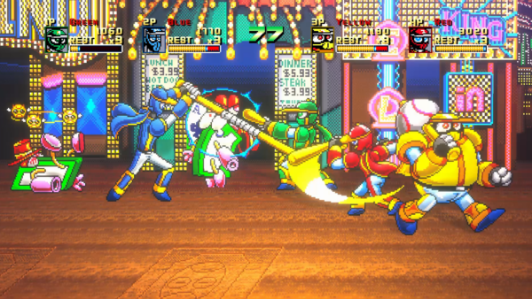 『野球格闘リーグマン Bases Loaded』各コンシューマ機のDL版ストアページをオープン。“野球”の技で敵をぶっ飛ばす_002