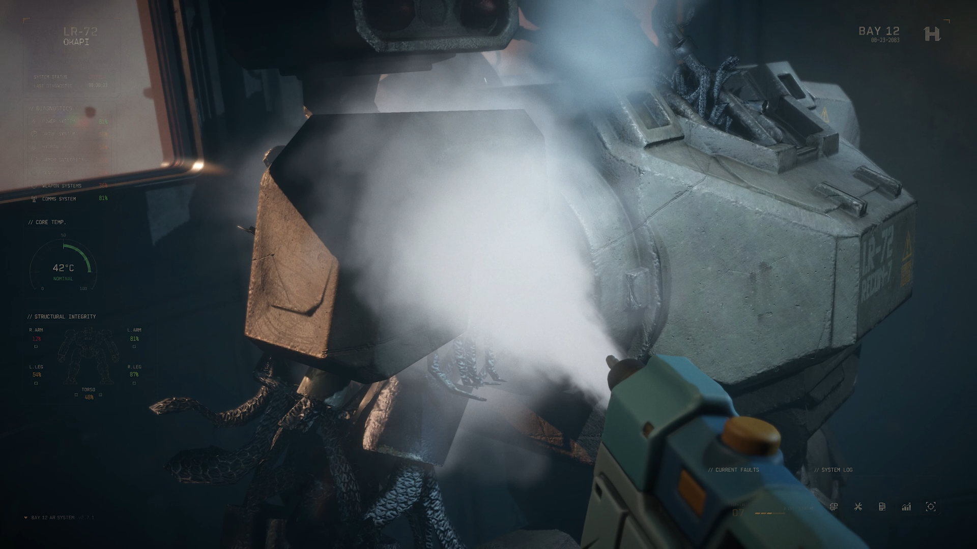 巨大ロボの“整備士”になれるゲーム『Bay 12: Mech Repair』発表。格納庫に運び込まれる傷だらけの機体を修理する_001