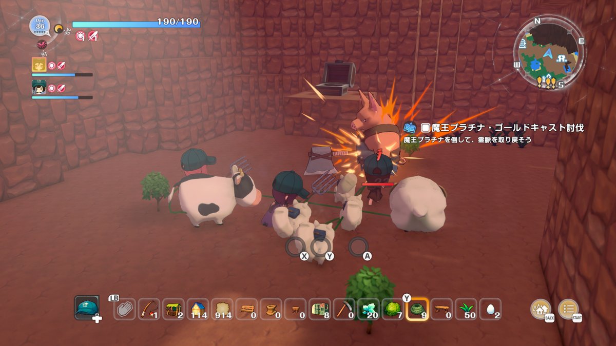「魔王城の隣」で村づくりするアクションRPG『ワロタ、俺の家のとなり魔王城www』体験版が本日10月8日より配信_006