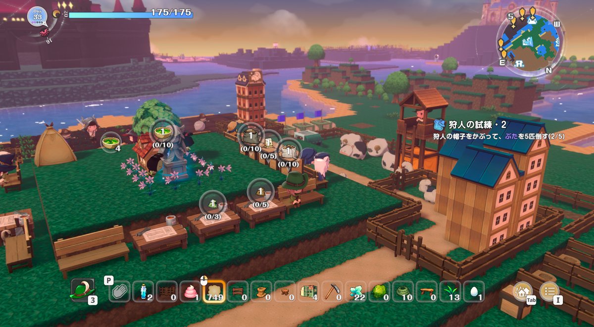 「魔王城の隣」で村づくりするアクションRPG『ワロタ、俺の家のとなり魔王城www』体験版が本日10月8日より配信_024