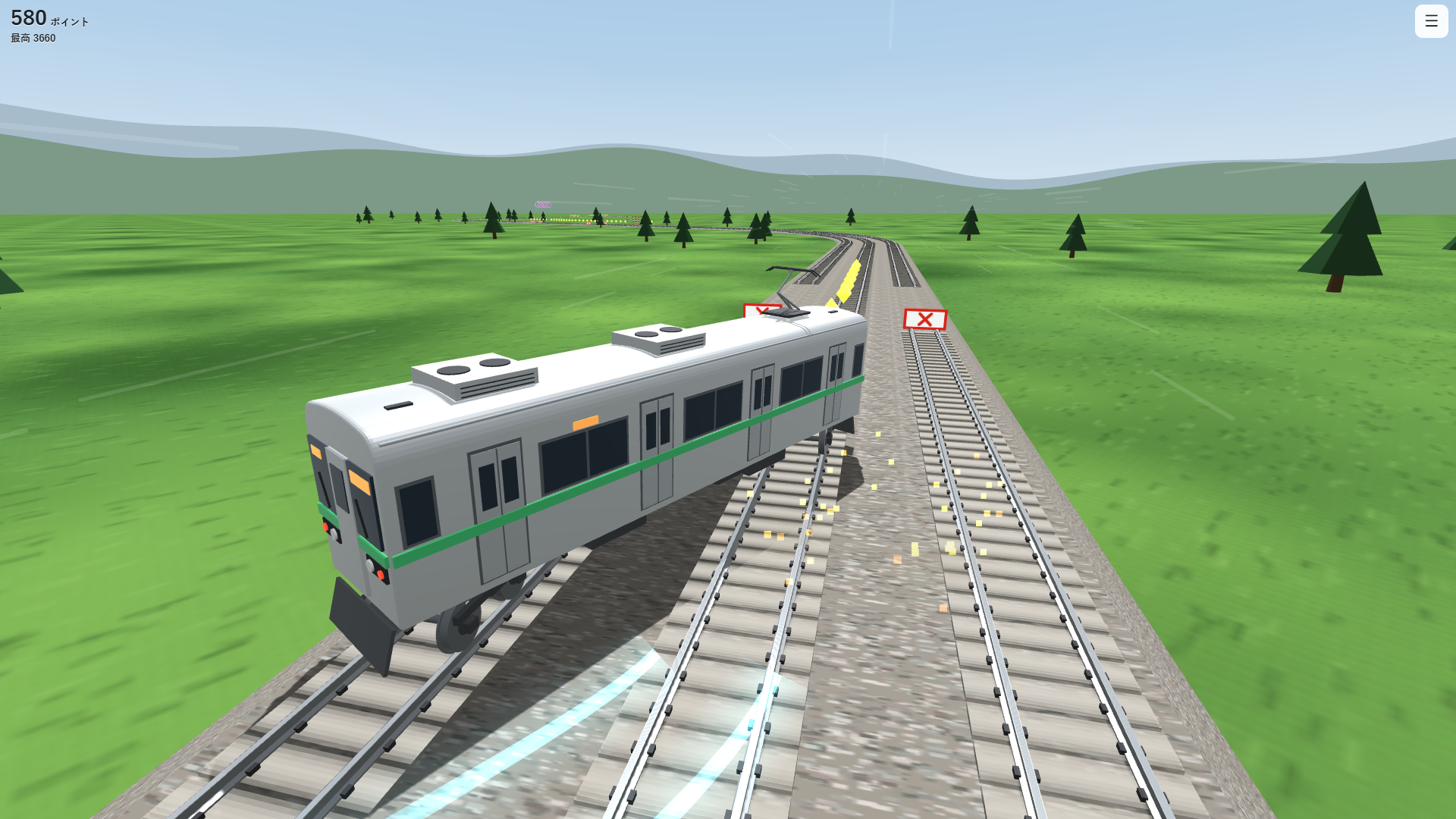 【無料】“電車”を縦横無尽に操作しながら進むランゲーム『アクロバティックトレイン』がSNSで話題_001