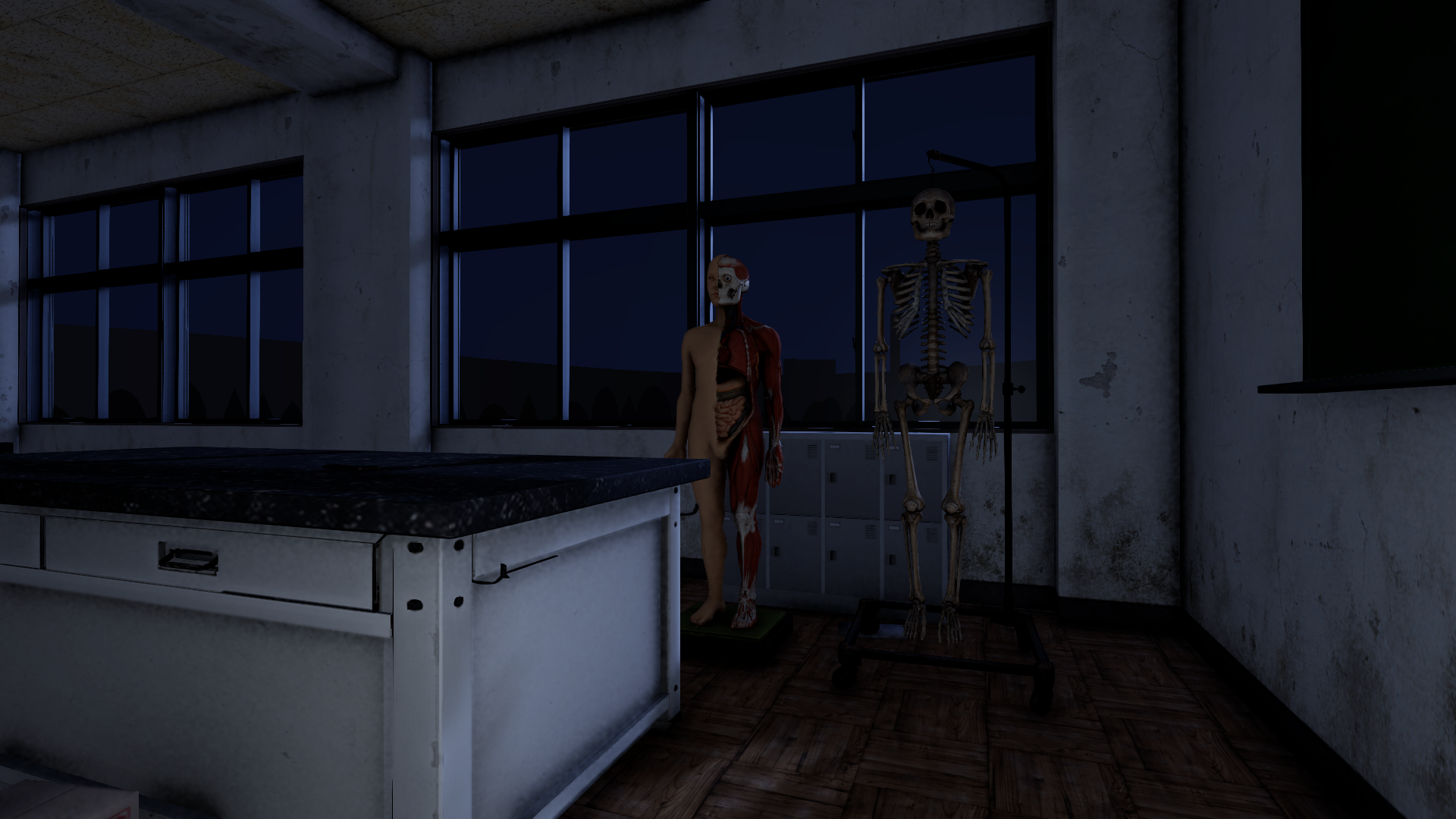 【最大8人】夜の学校で肝試し配信をするマルチプレイホラーゲーム『肝試しオンライン』Steamストアページ公開_007