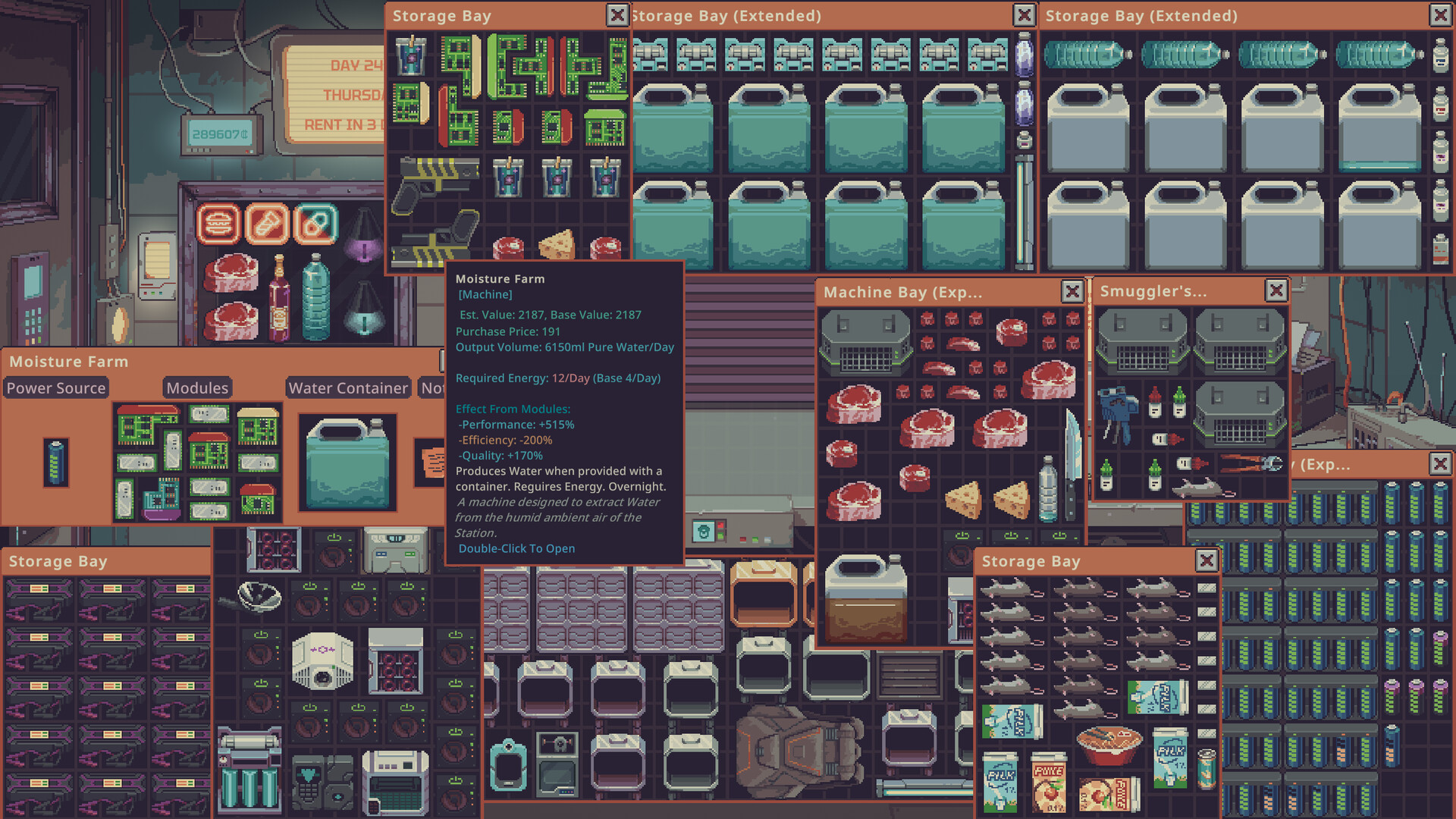 『Probably Stolen』体験版がSteamで配信中。サイバーパンク世界で自分だけの店を営むゲーム
_002