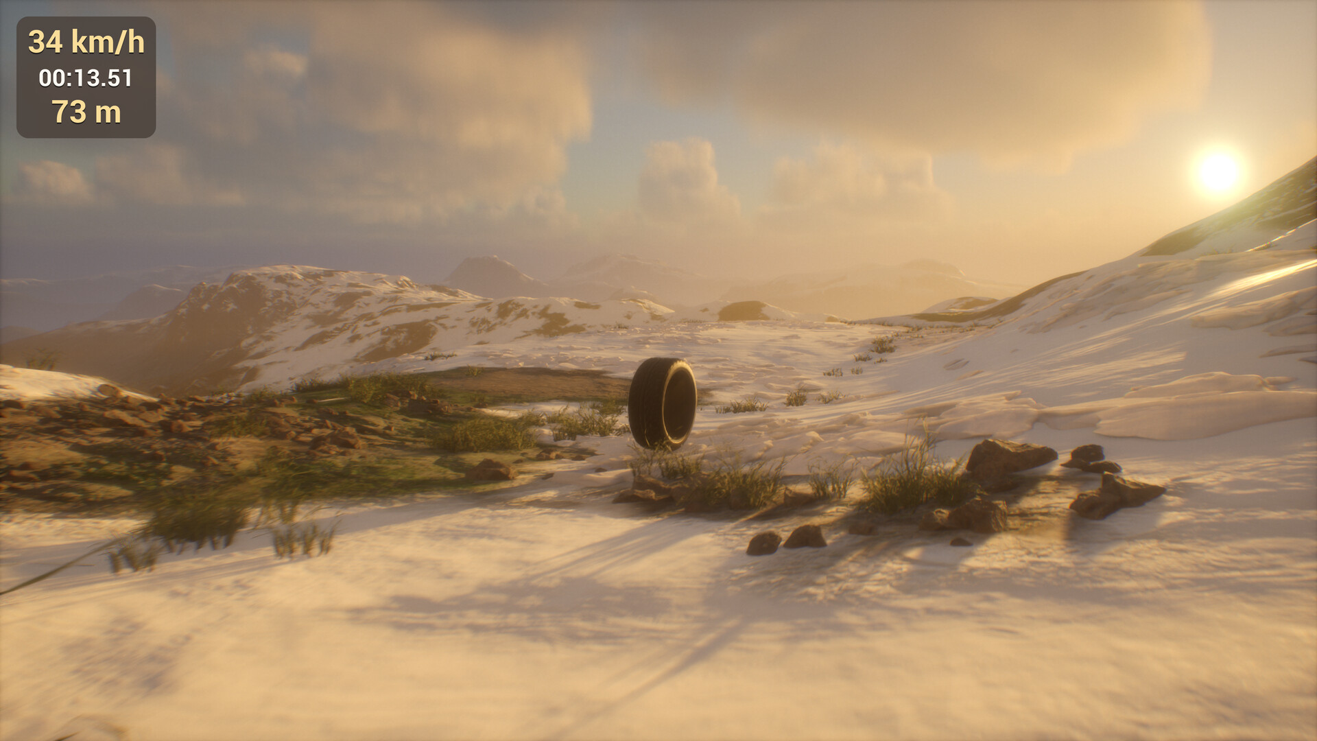 『AROTA - Tire God』が超シュール。「タイヤ」を投げて、とにかく遠くまで転がすゲーム_006