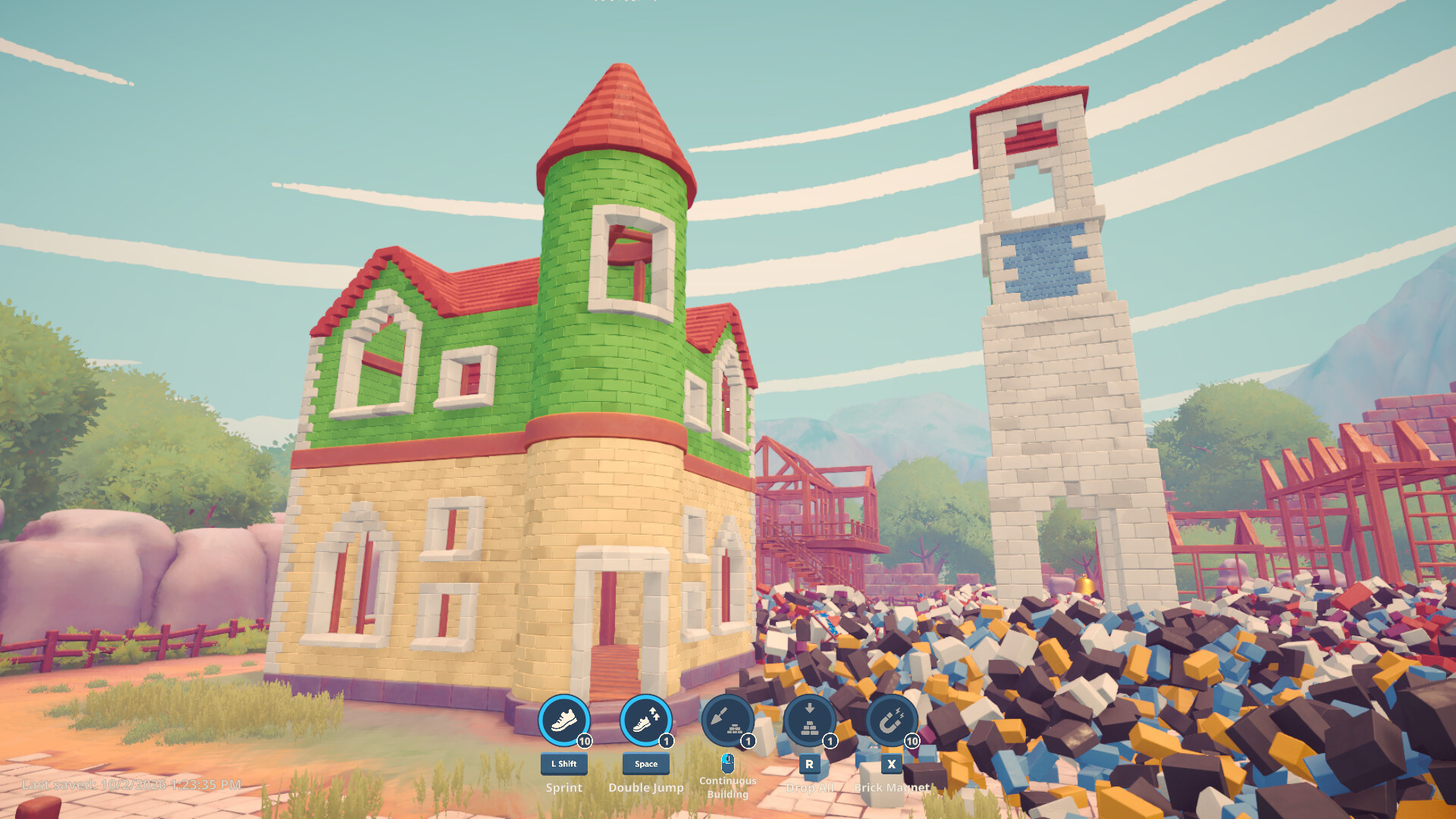 『Brick by Brick』本日配信開始。“1万8490個”のレンガを積みまくる最大5人マルチのお片付けゲーム_001