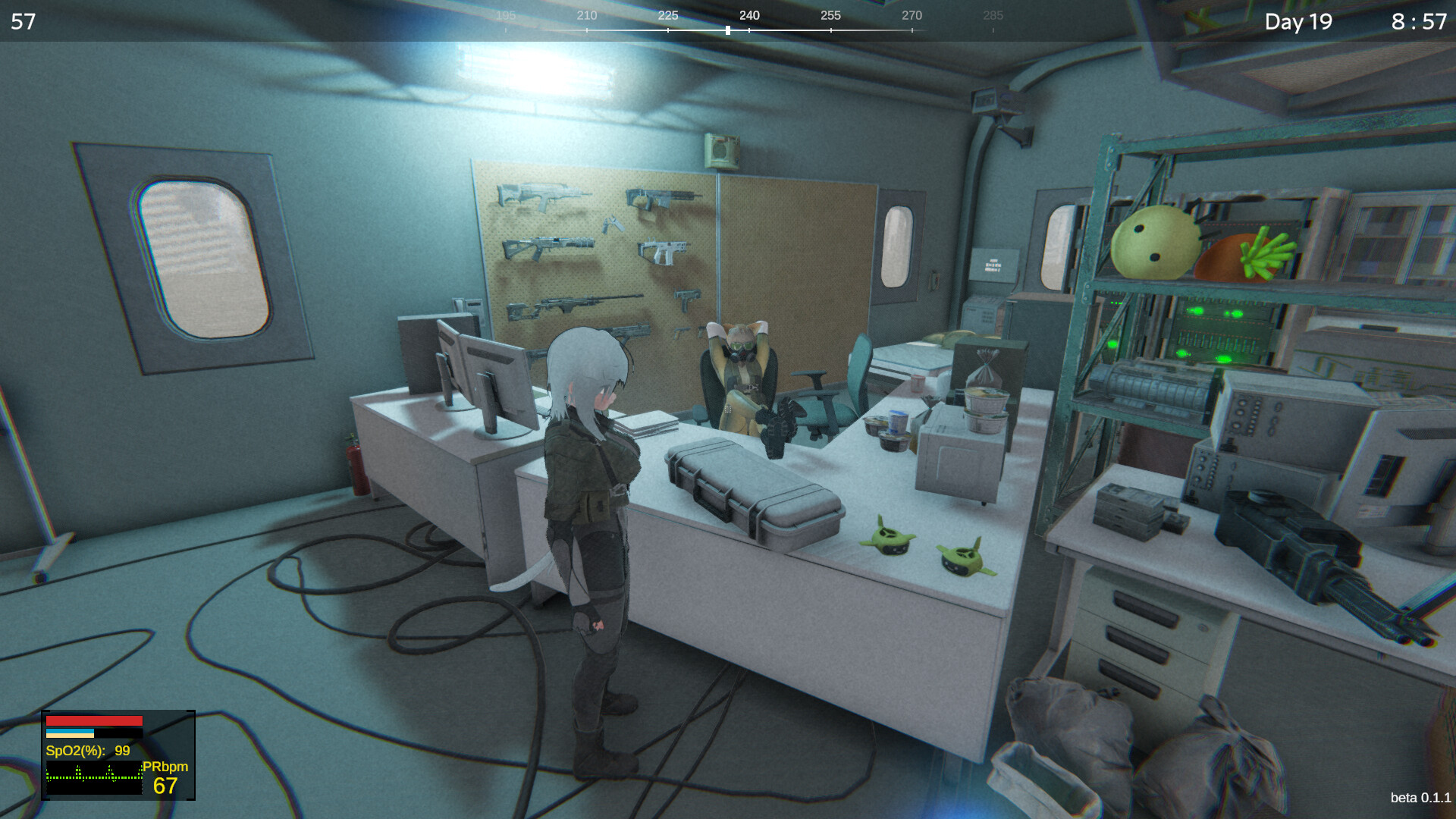 クローン少女たちが水没した施設を探索するゲーム『宇宙人ハルオ君』Steamストアページが公開_003