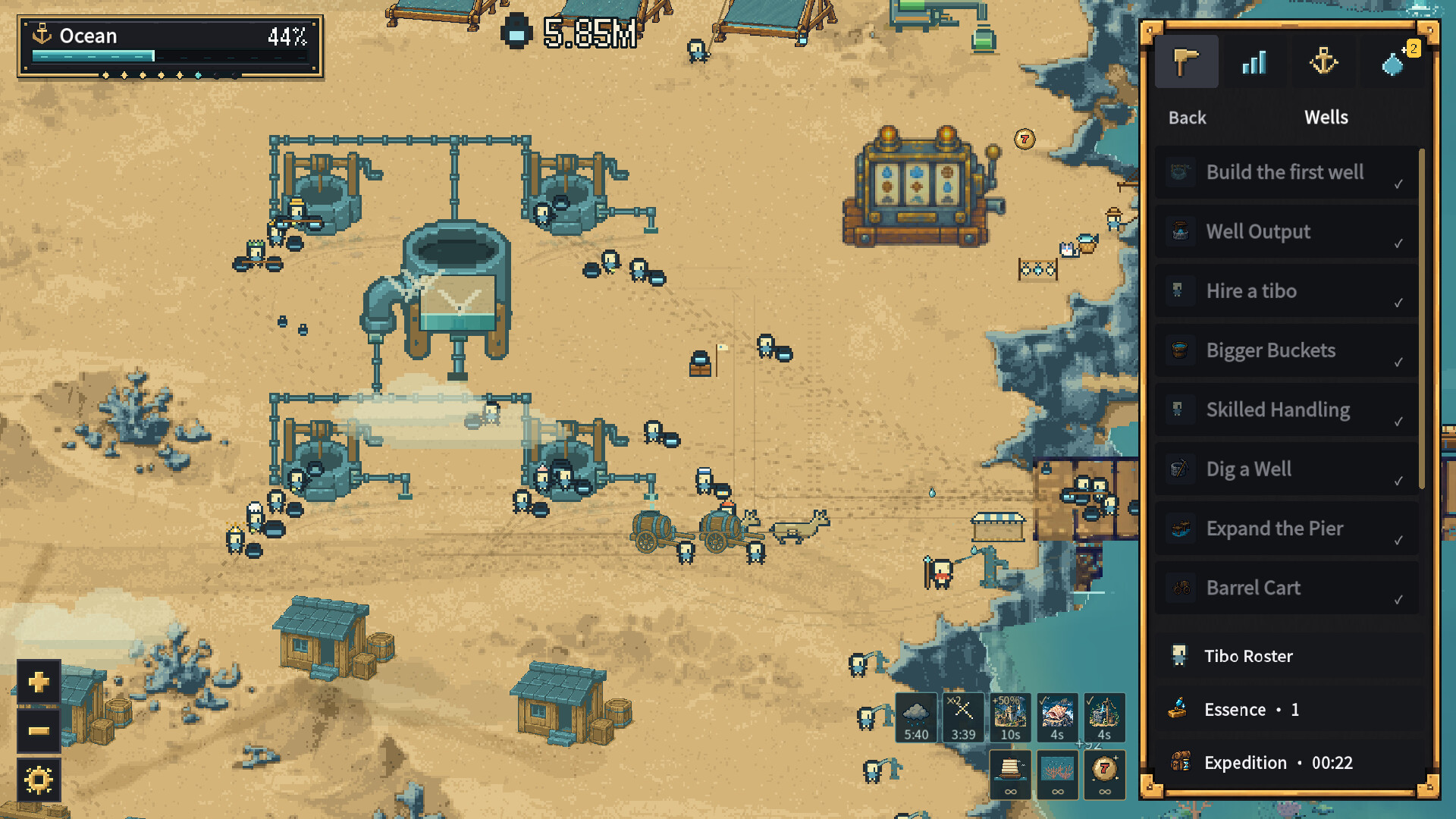 干からびた海を水で満たしていくゲーム『Fill the Sea』が面白そう_001