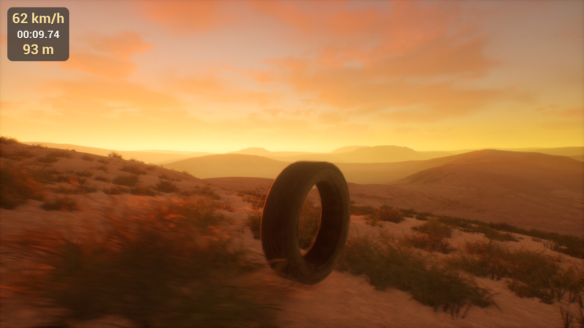 『AROTA - Tire God』が超シュール。「タイヤ」を投げて、とにかく遠くまで転がすゲーム_001