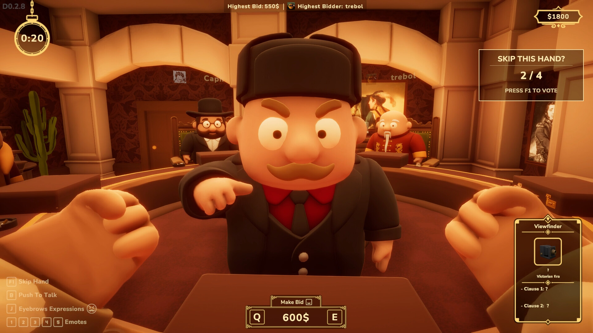 最大6人でオークションをする心理戦ゲーム『Double Dealers』本日10月13日早期アクセス開始
_002