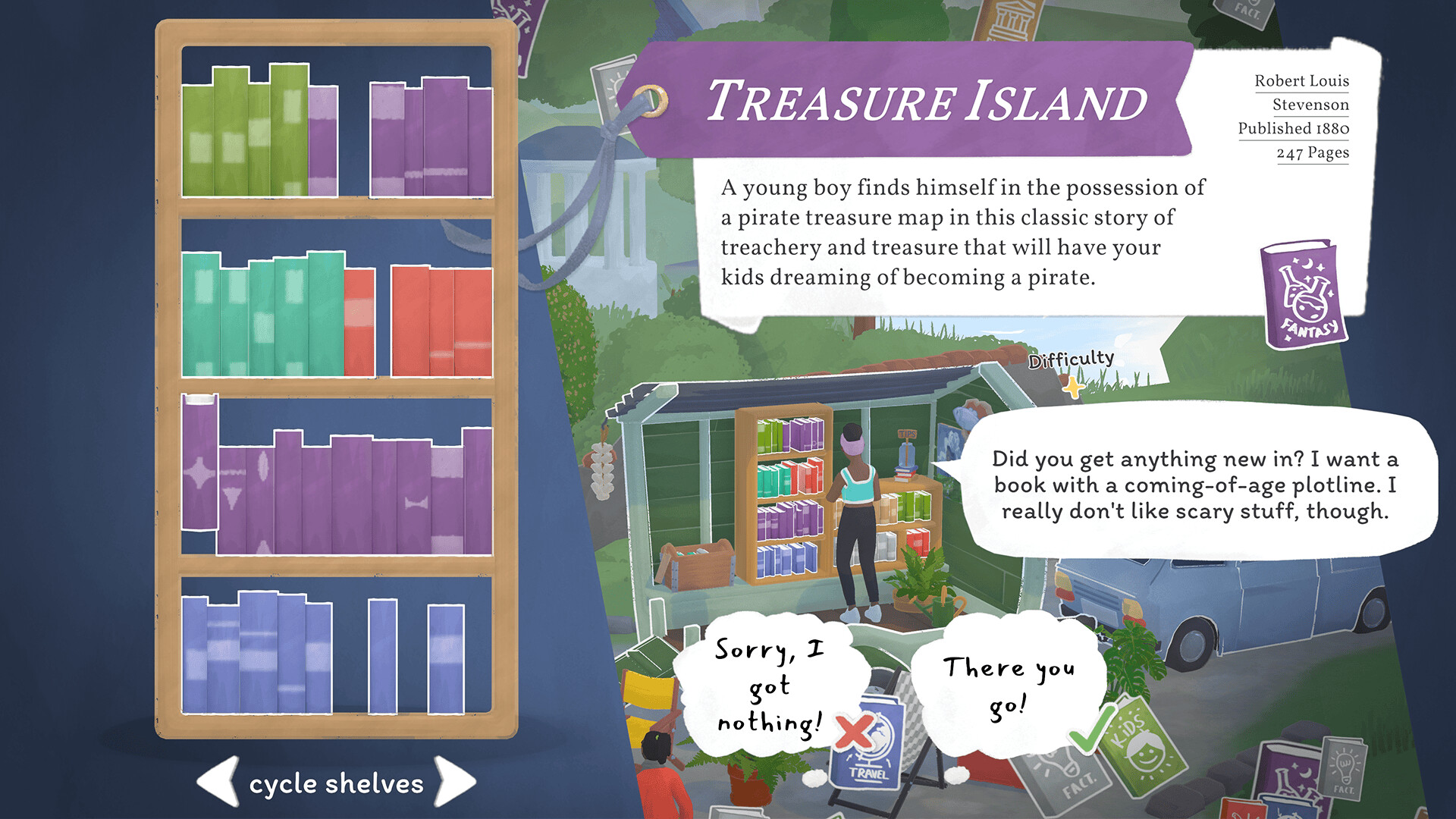 “移動式書店”経営ゲーム『Tiny Bookshop』を35%オフの1624円で買えるセールがSteamで開催中_001