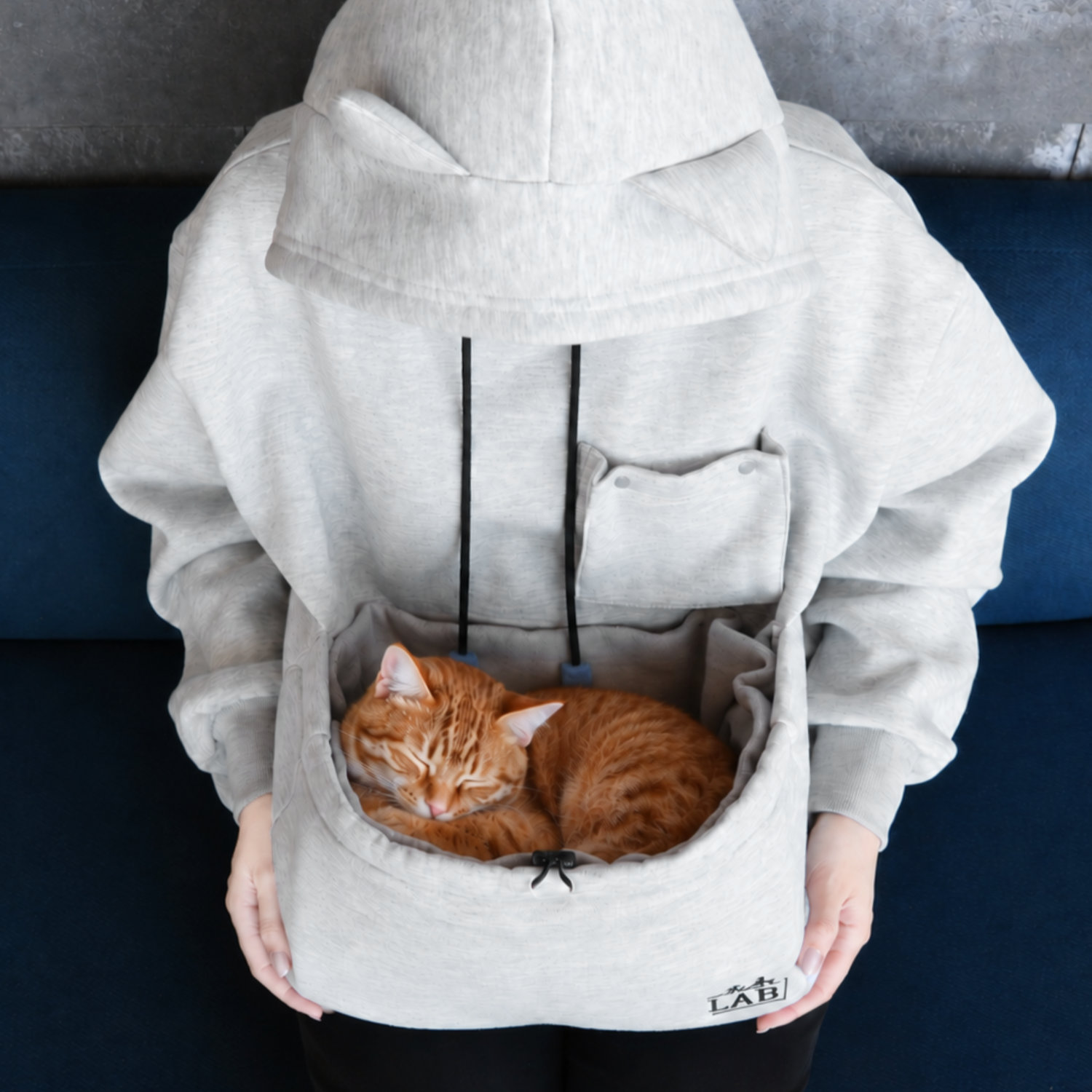 愛猫を“お腹のポケット”にINできるルームウェア「にゃんガルーパーカー3」が発売_003