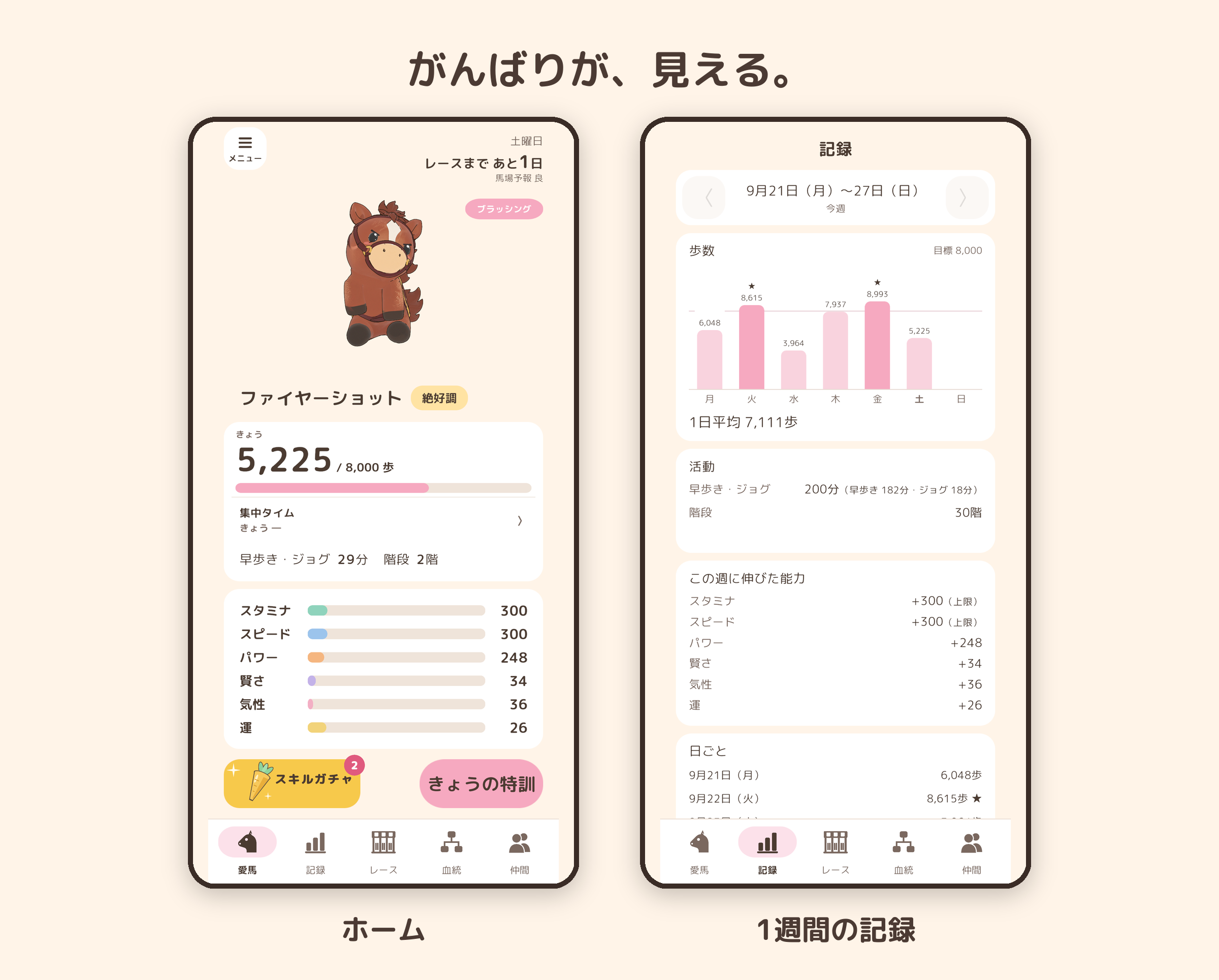 リアルの「歩き」で“競走馬”を育てるスマホゲーム『ウマウォーク』が配信中_002