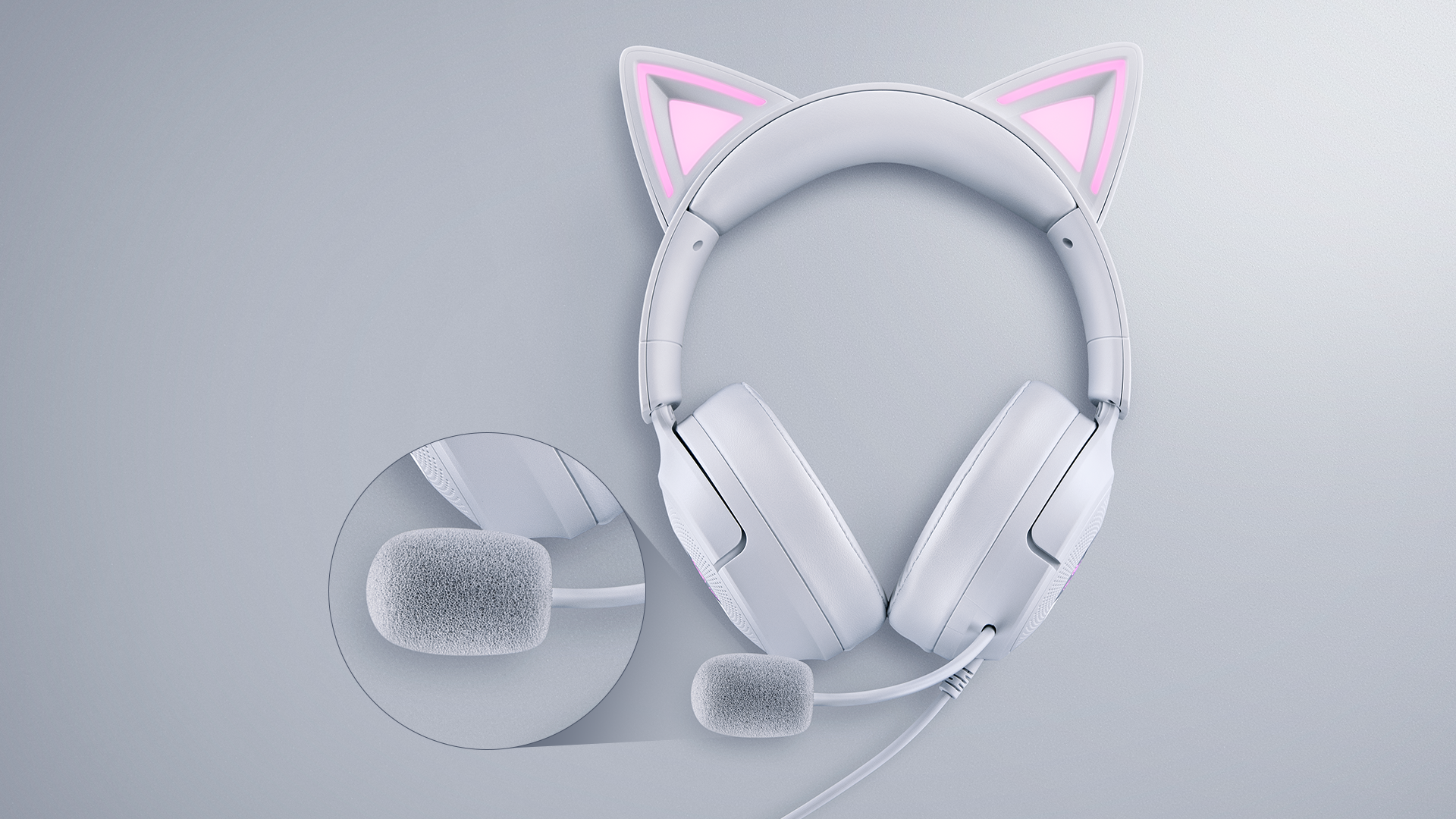 Razerの光る“猫耳”ヘッドホン「Kraken Kitty V3」が発売決定_002