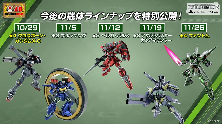 『機動戦士ガンダム バトルオペレーション2』PS4/PS5版に☆4機体「クロスボーン・ガンダムX-0」「ファントム」が登場決定_002
