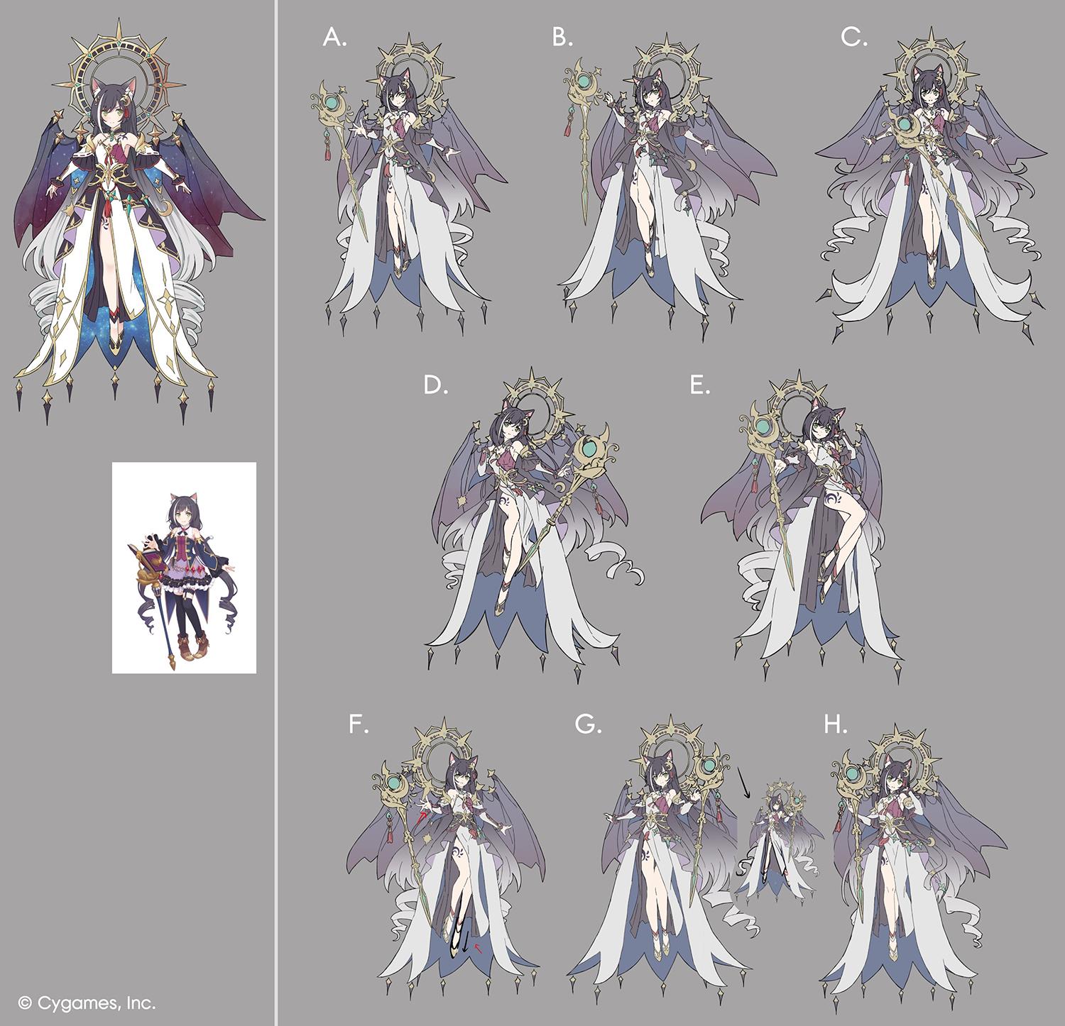 『プリコネR』“キャル（覇瞳天星）”の設定ラフ画を独占公開。キャルちゃん、またしても陛下からお仕置きされる_013