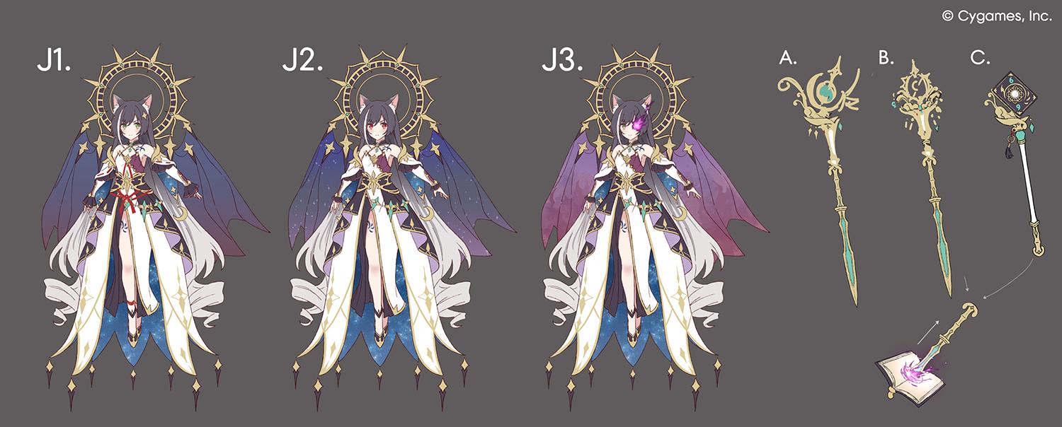 『プリコネR』“キャル（覇瞳天星）”の設定ラフ画を独占公開。キャルちゃん、またしても陛下からお仕置きされる_011