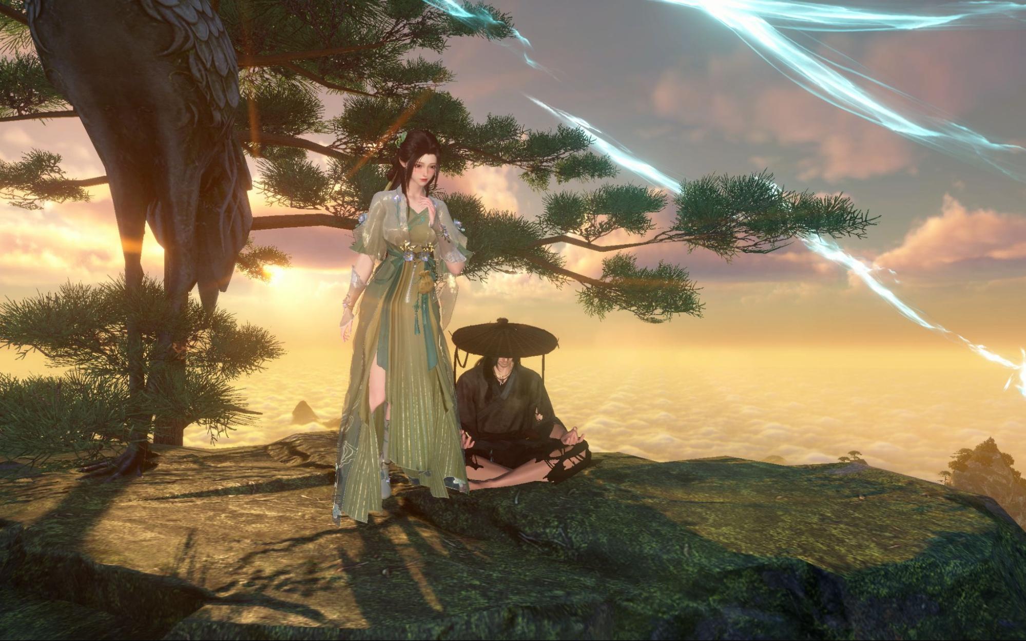 何にでもなれるMMORPG『逆水寒』で「物乞い」の生き様を見せつける。CBT最終日、記念の花火で、物乞い。恵んでくれた同志が現る_022