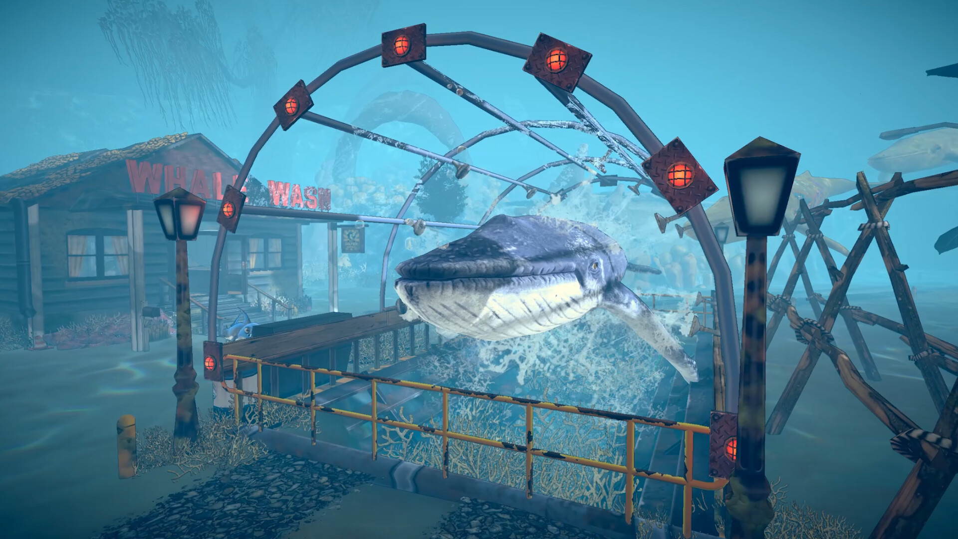 イルカに変装したサメが海で“闇のお店”を経営するゲーム『シャーク・マート』が面白そう_004